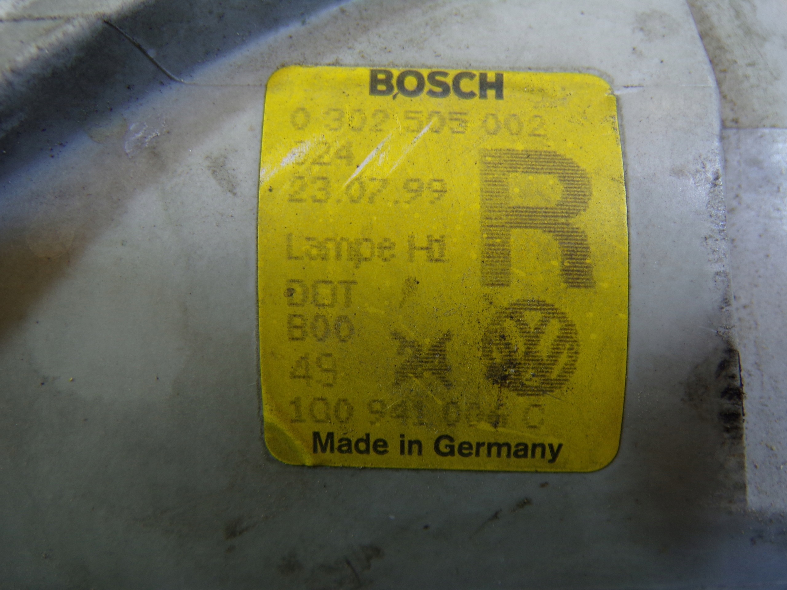 light front front right VOLKSWAGEN NEW BEETLE (1) (K)