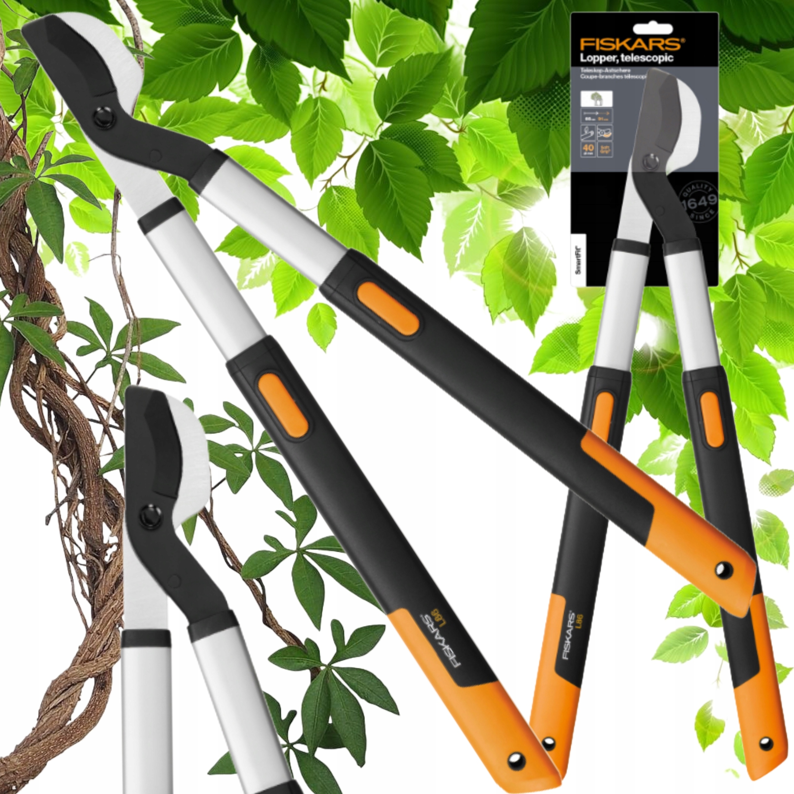 Teleskopický Nožnicový Nôž Fiskars S Obojručnými Nožnicami Na Konáre 1013564