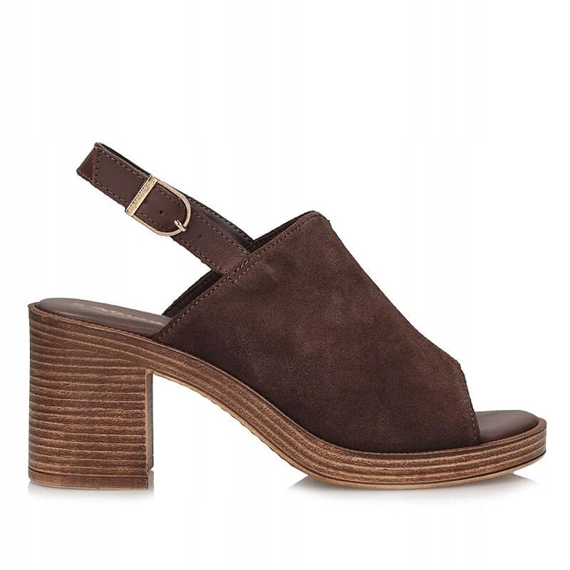 Dámské sandály Tamaris 1-28304-44-304 Mocca hnědé s podpatkem