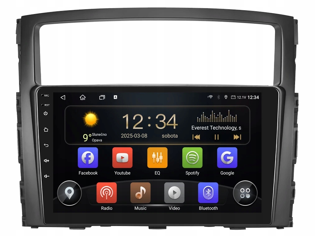 Isudar 2DIN autorádio T72-IEV104 Android, Mitsubishi Pajero IV