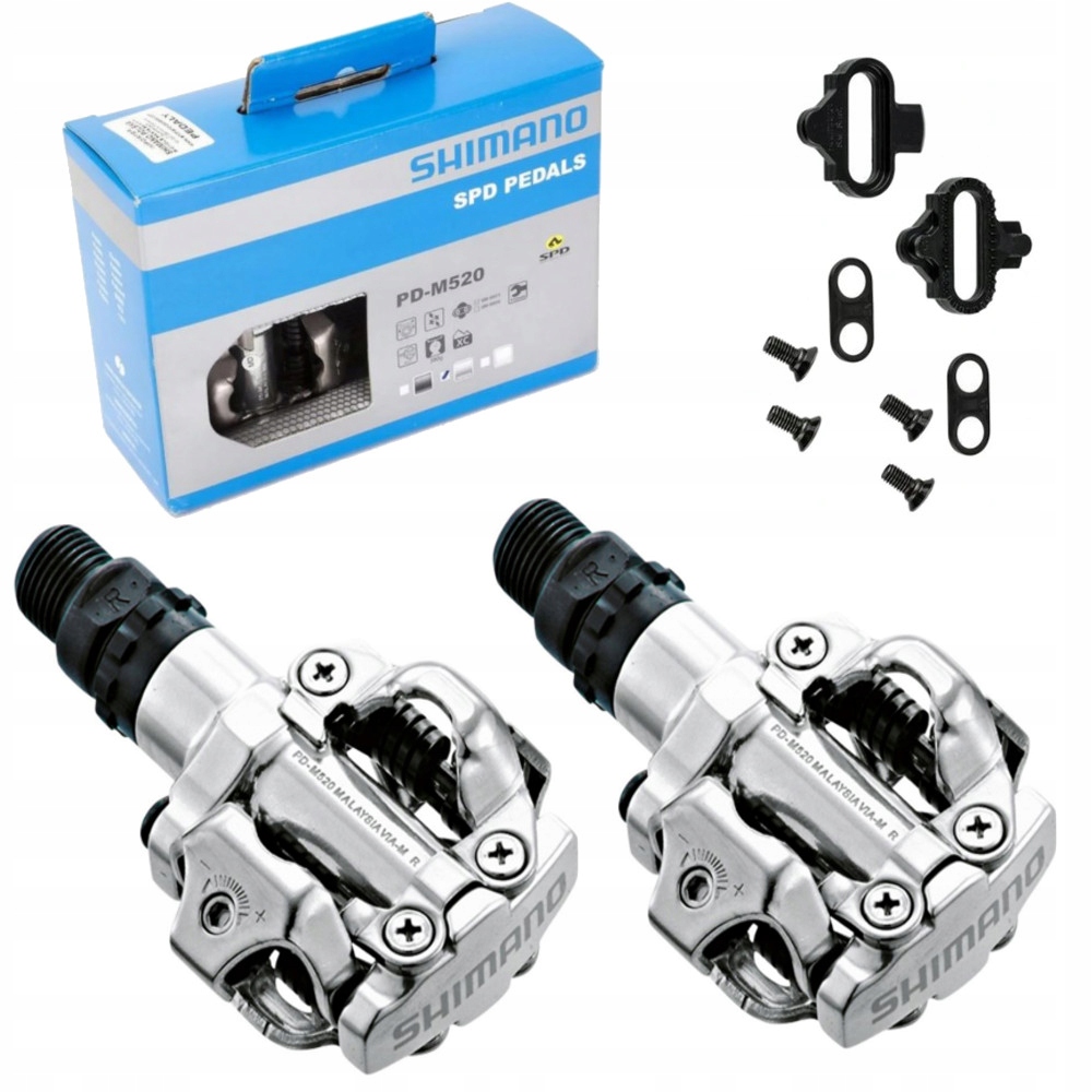 

Pedały rowerowe Shimano Spd PD-M520 Mtb bloki