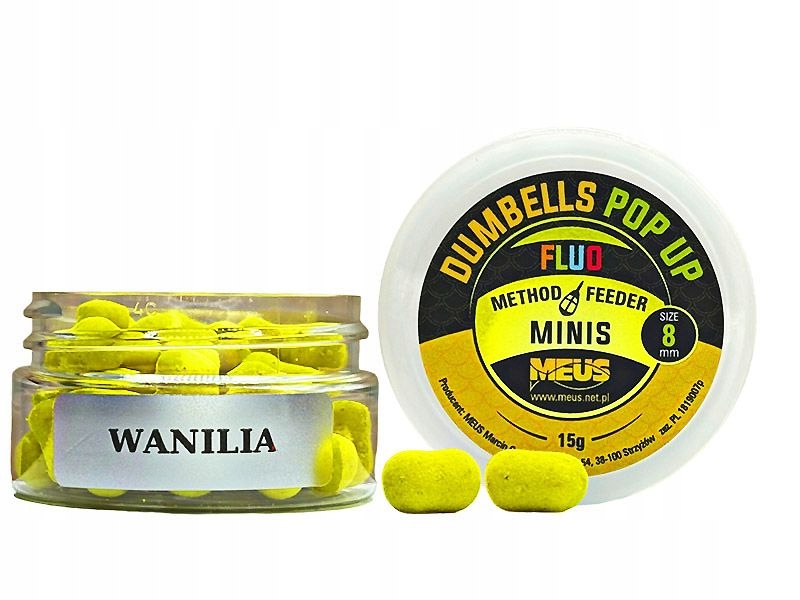 Dumbells fluo pop up 8mm wanilia minis