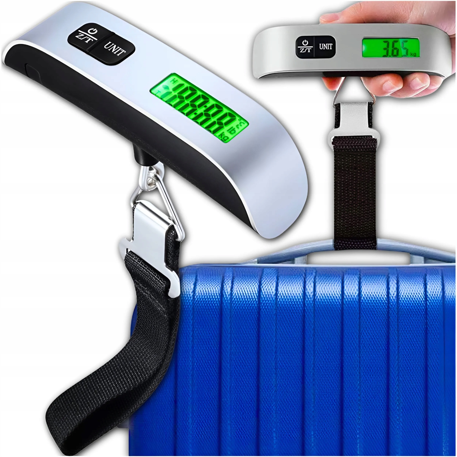 WAGA BAGAŻOWA LOTNICZA TURYSTYCZNA PODRÓŻNA KIESZONKOWA LCD 50kg Stan opakowania oryginalne