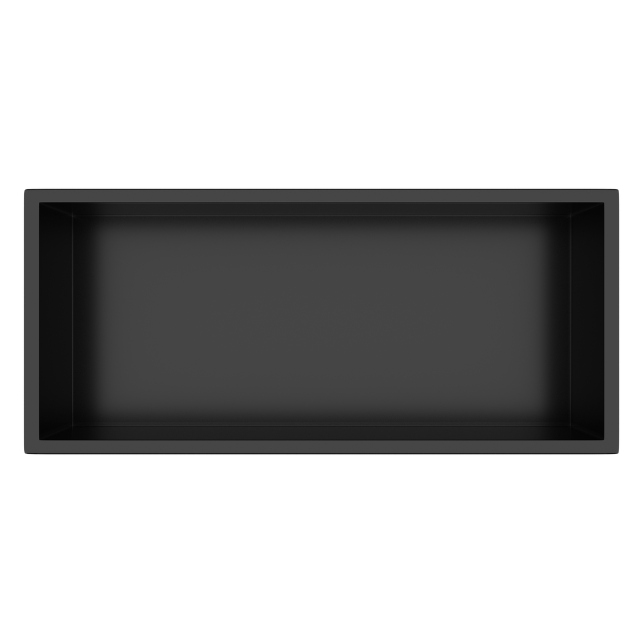 Výklenková polica Balneo Wall-box One čierna z nehrdzavejúcej ocele 45x20x10 cm