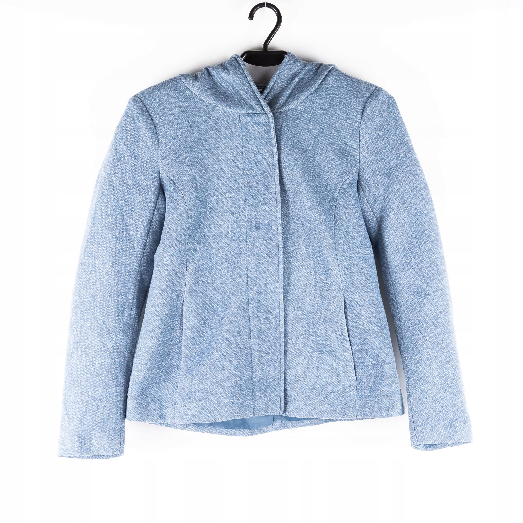 Dámská Bunda Only Modrá S Kapucí A Dlouhým Rukávem Xxs