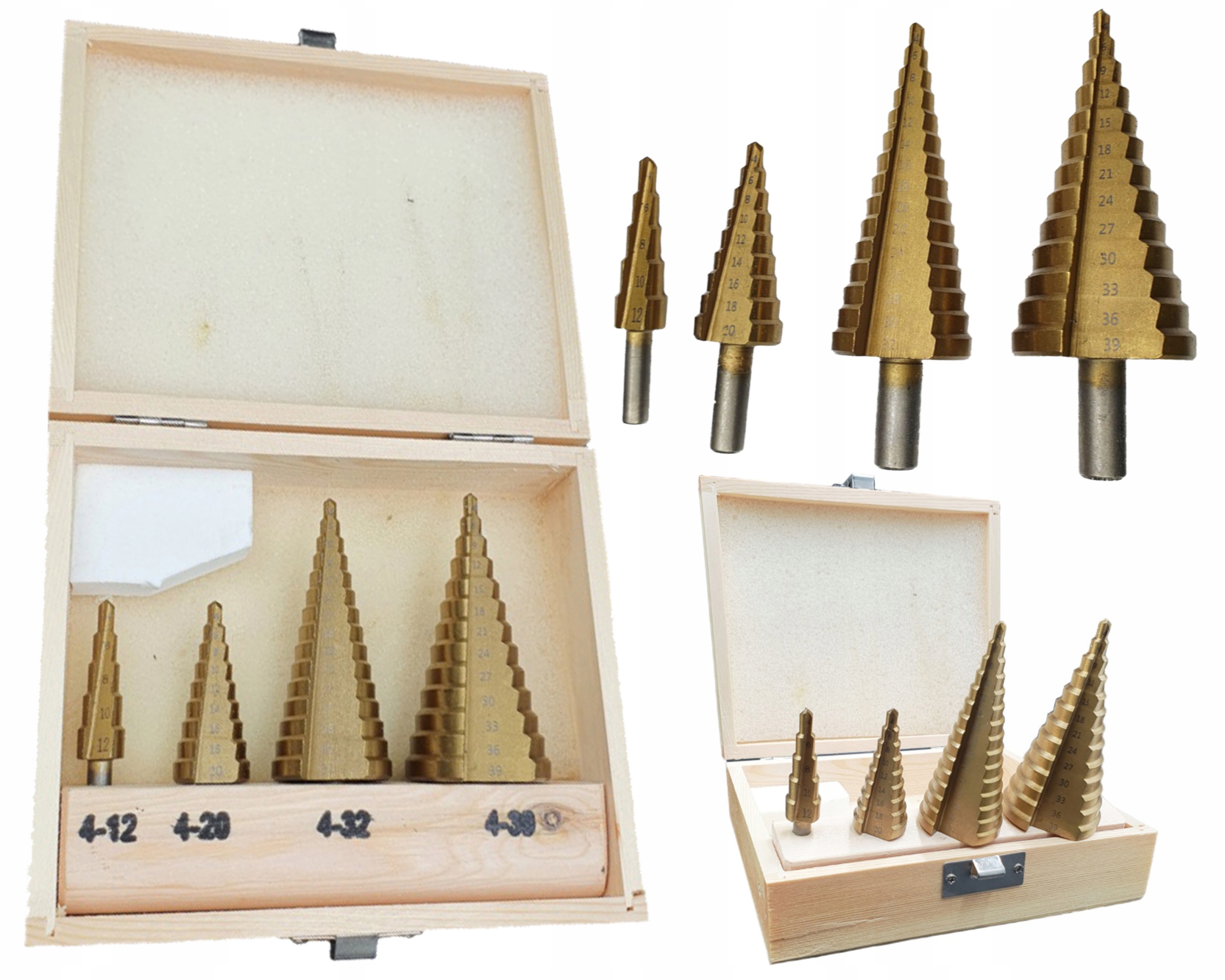 

Wiertła wiertło Stopniowe stożkowe Tytan 4-32 4EL