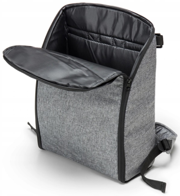 Torba do wózka plecak organizer Moolino + zaczepy Kolor szary