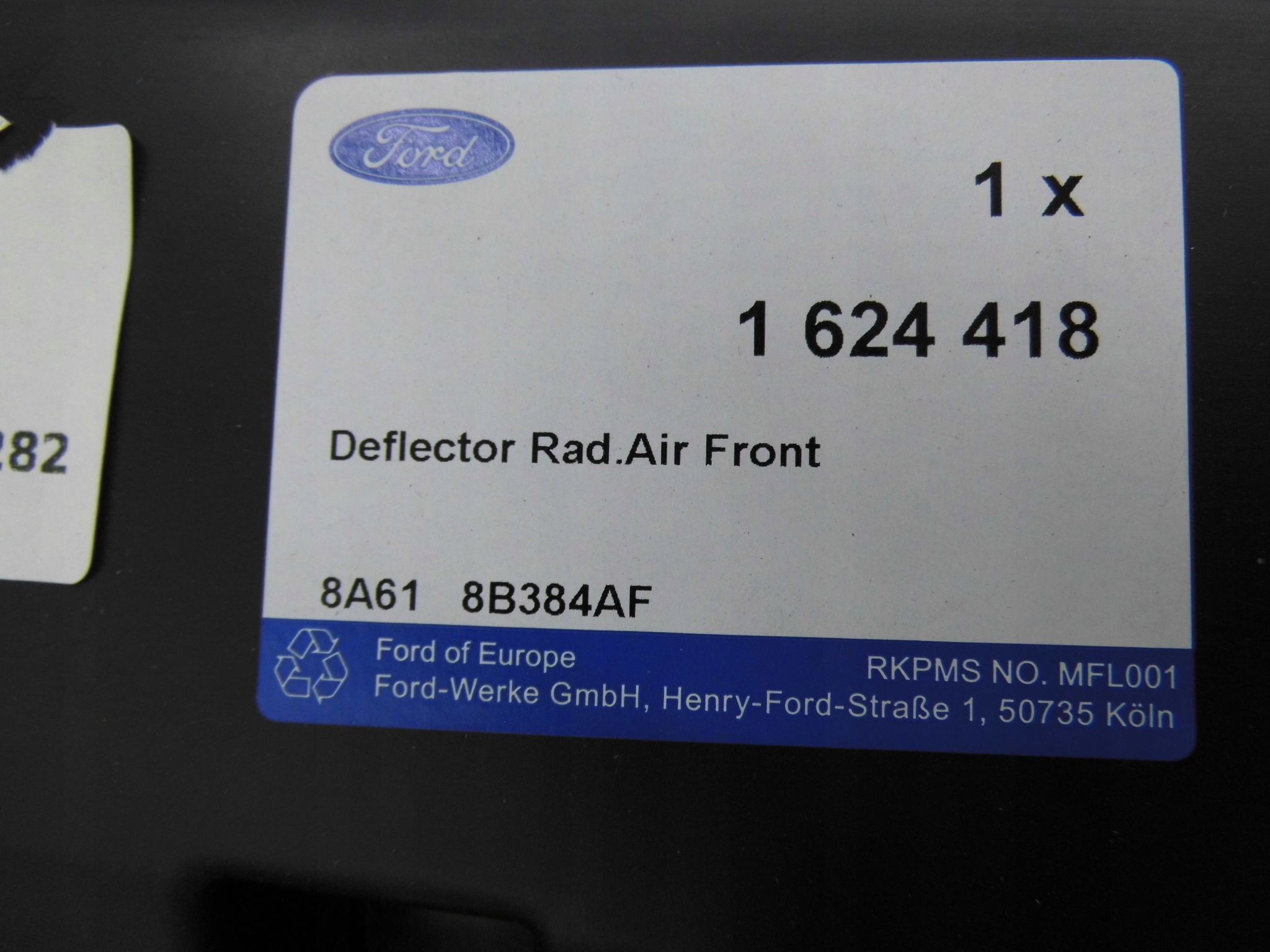 DOLNA OSLONA CHLODNICY FORD FIESTA Mk7 2008 2012 Part number 8A61 8B384 AF
