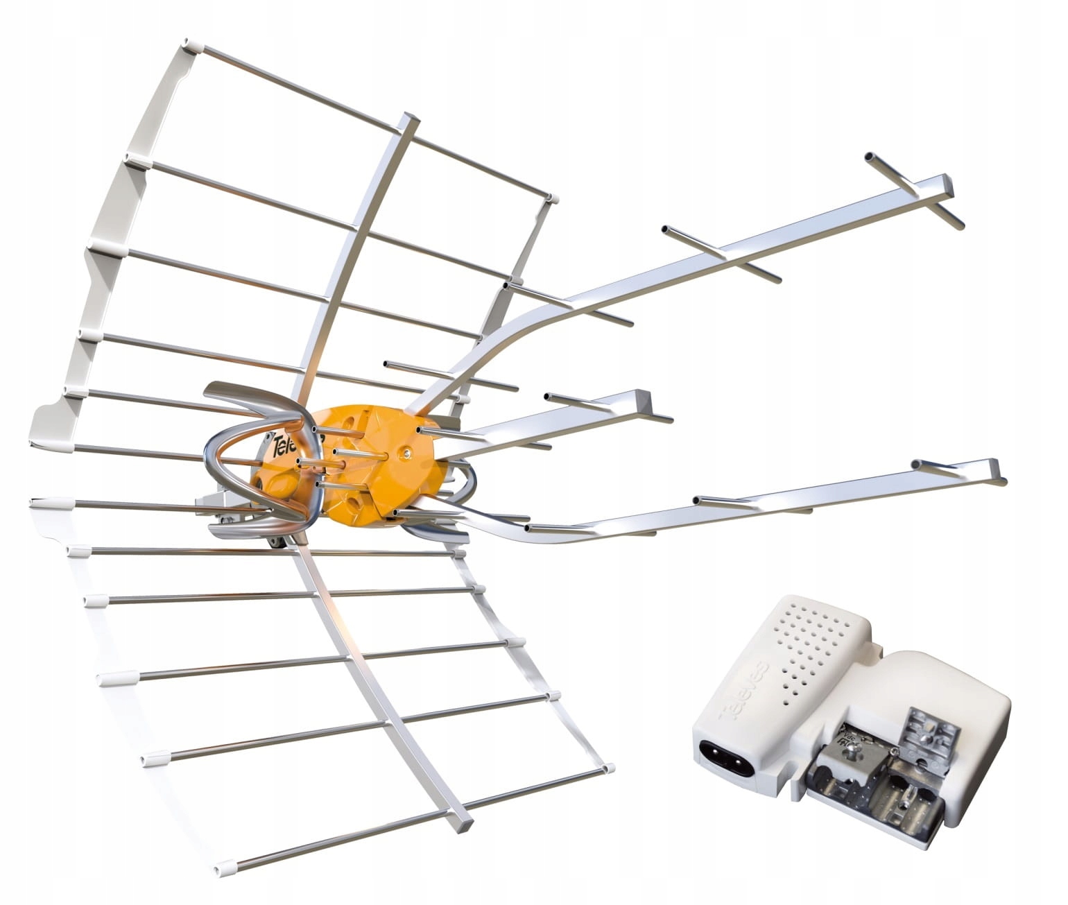 Antena Telewizji Cyfrowej DVB-T2 Televes Ellipse Rozdzielacz Dwa Telewizory