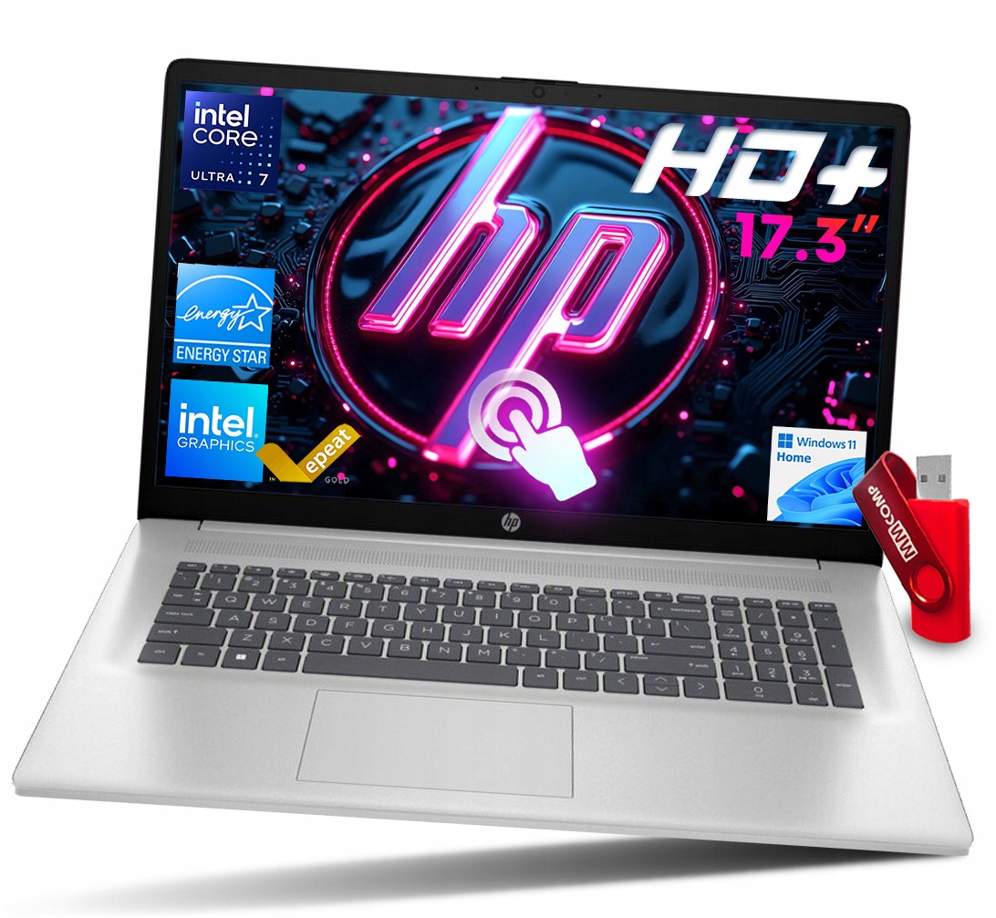 Notebook Hp Ai 17-CN5075CL Intel U7 255U 8GB 512GB Ssd 17.3" Hd+ Va Jednoduchý