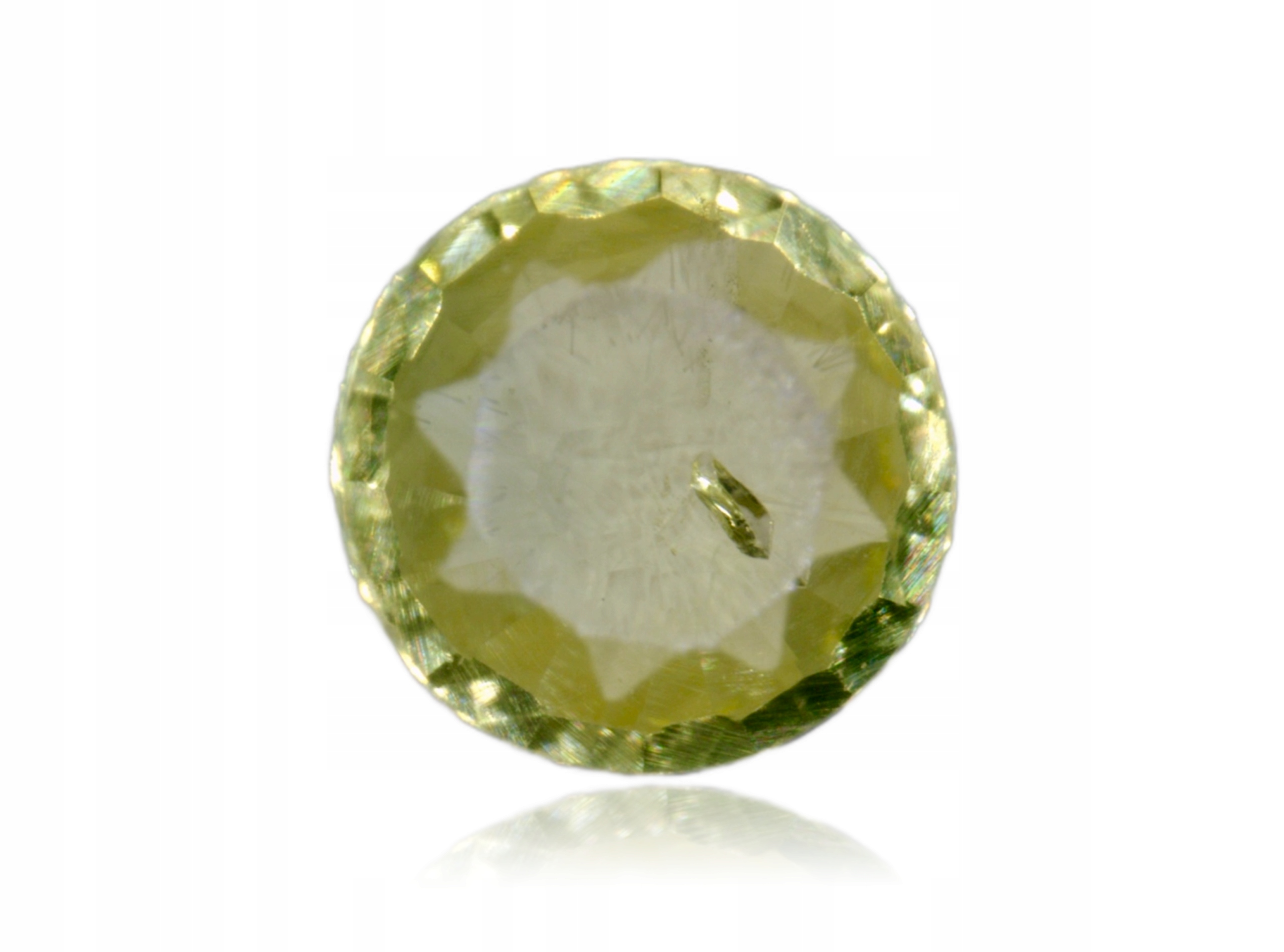 Safír 0.12ct Žlutý Kulatý eCertifikát Wbd