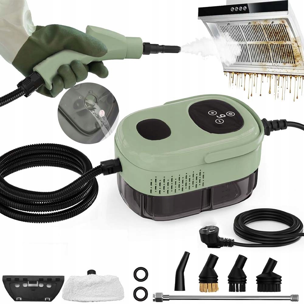 Parní Čistič 2500 W, Parní Čištění S 6 Rychlostmi 3 Nástavce 1000 ML, Silný