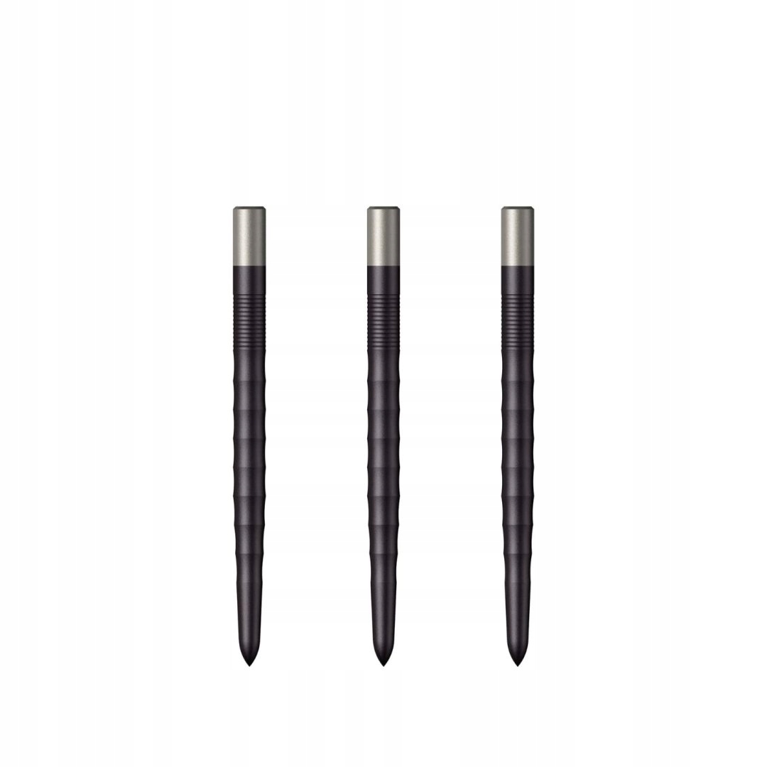 Metalowe końcówki Ripple czarne 32 mm