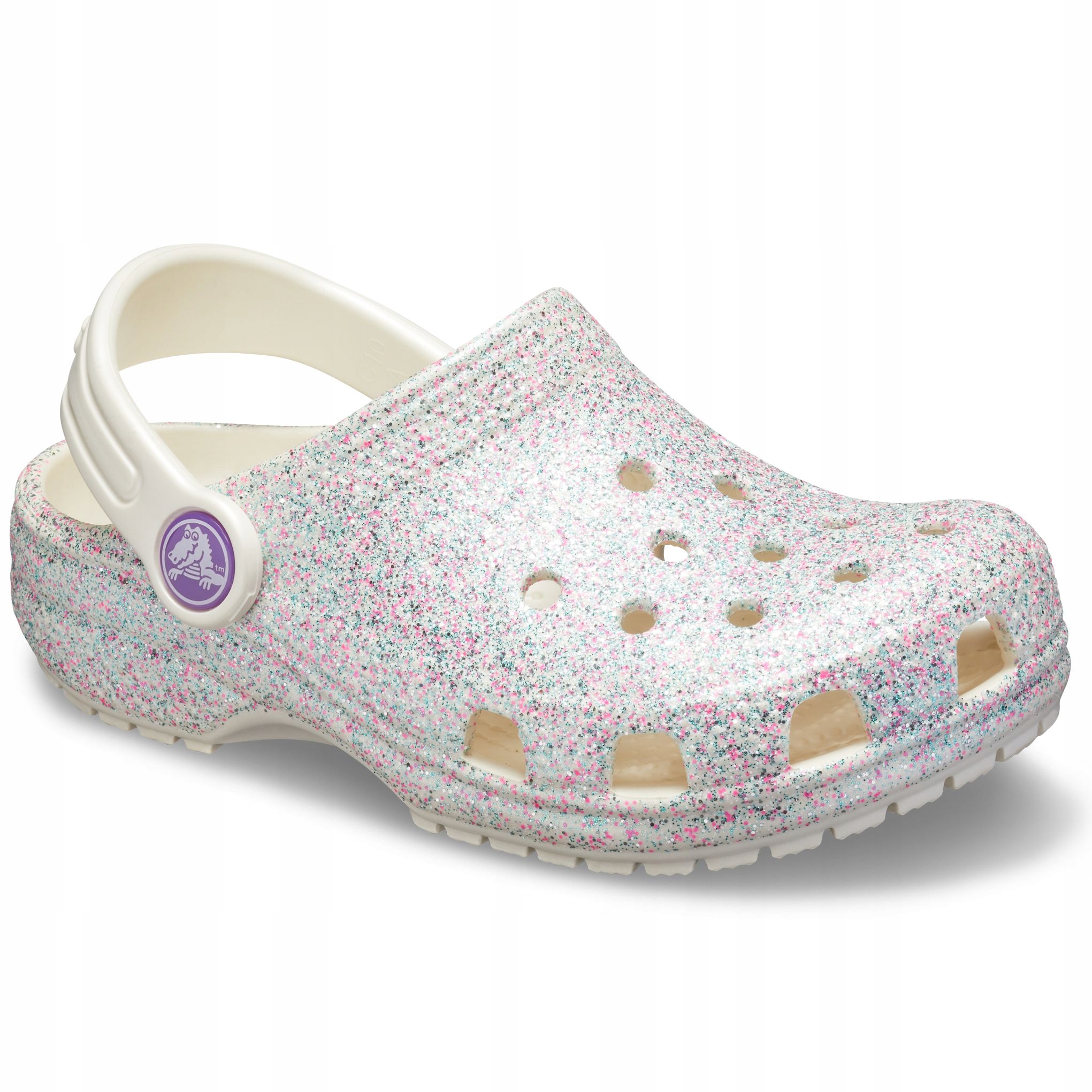 

Klapki Dziecięce Crocs Brokatowe Piankowe Na Basen