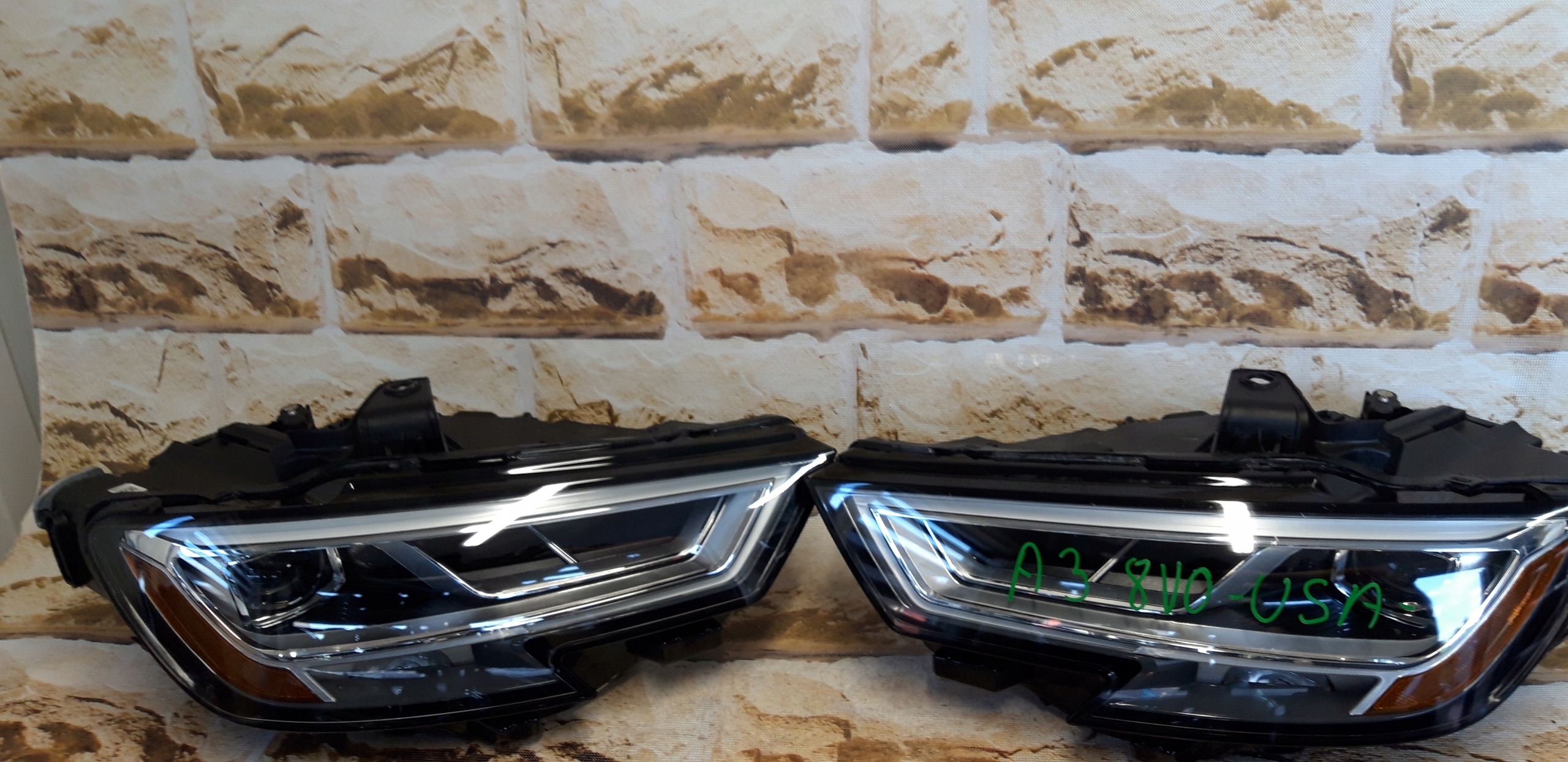 audi a3 17 8v0 941 033e/34e usa ameryka lift full led lampy