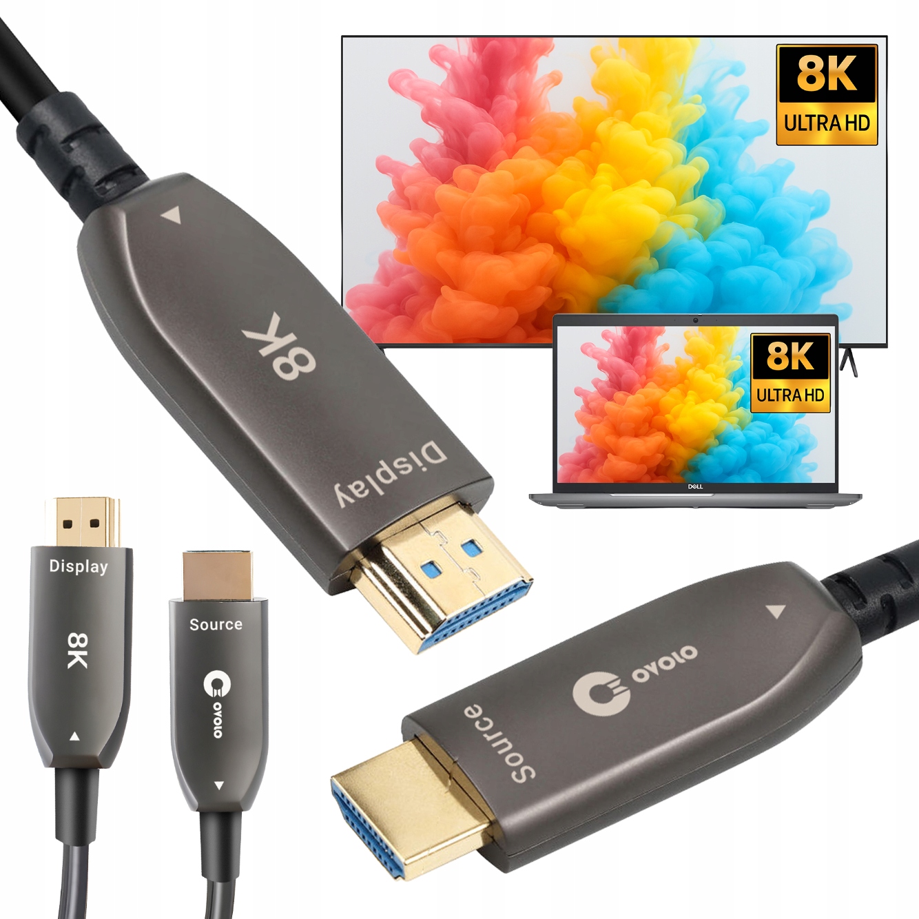 Premium Hdmi 2.1 kabel Aoc 20 m 8K@60 Hz 4K@120 Hz optický kabel