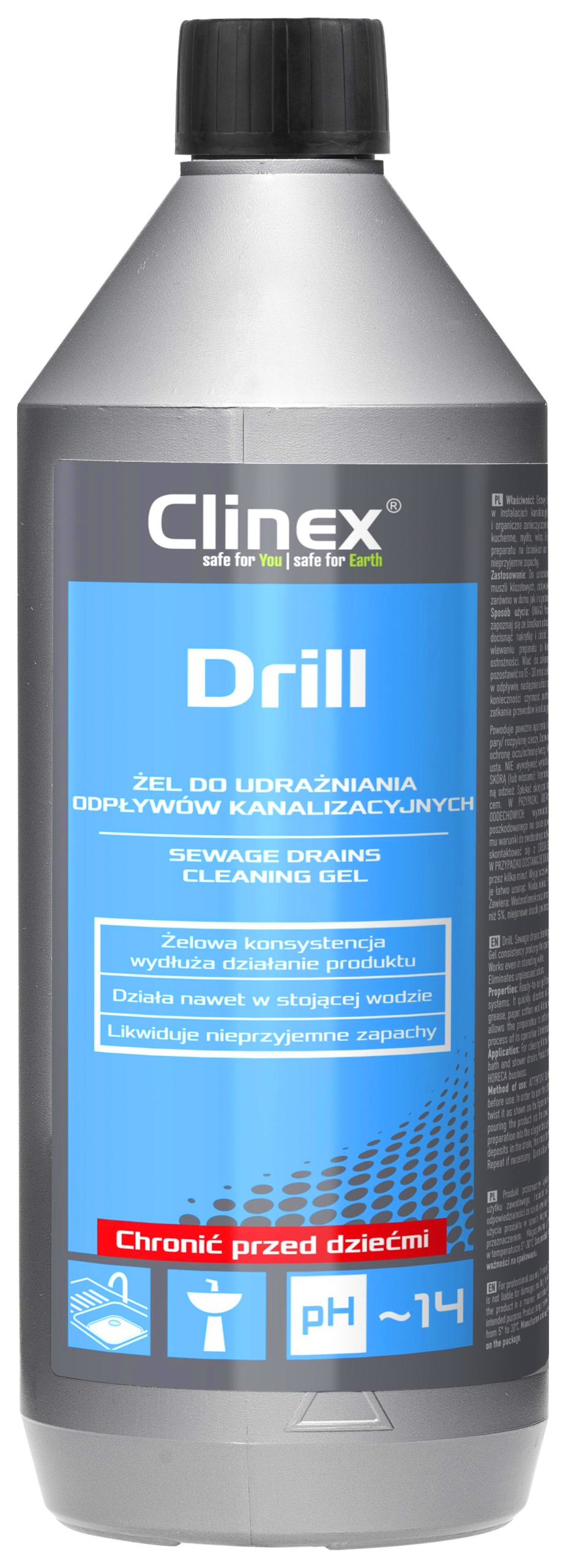 

Clinex Drill Żel Do Udrażniania Rur 1L