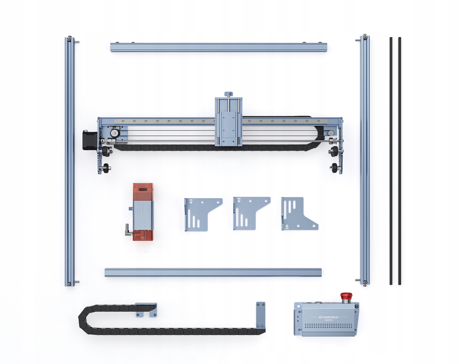ATOMSTACK A5 V2 Maszyna do grawerowania + R3 PRO Rolka Kod producenta A5 V2 + R3 PRO