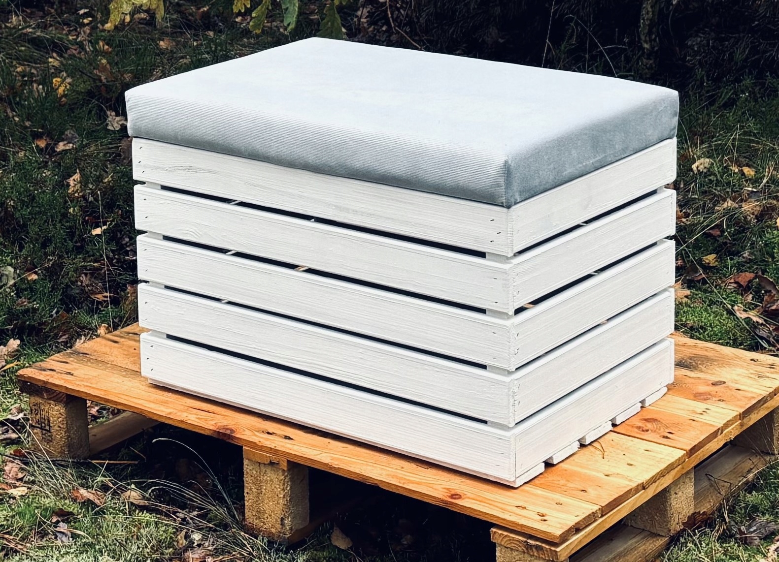 Pufa skrzynia 90x40x45 schowek pojemnik kufer PUF Szerokość mebla 90 cm