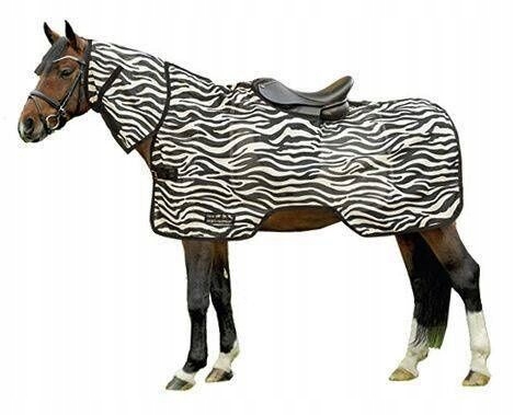 Derka siatkowa z kapturem do jazdy Zebra Hkm L 145 cm.