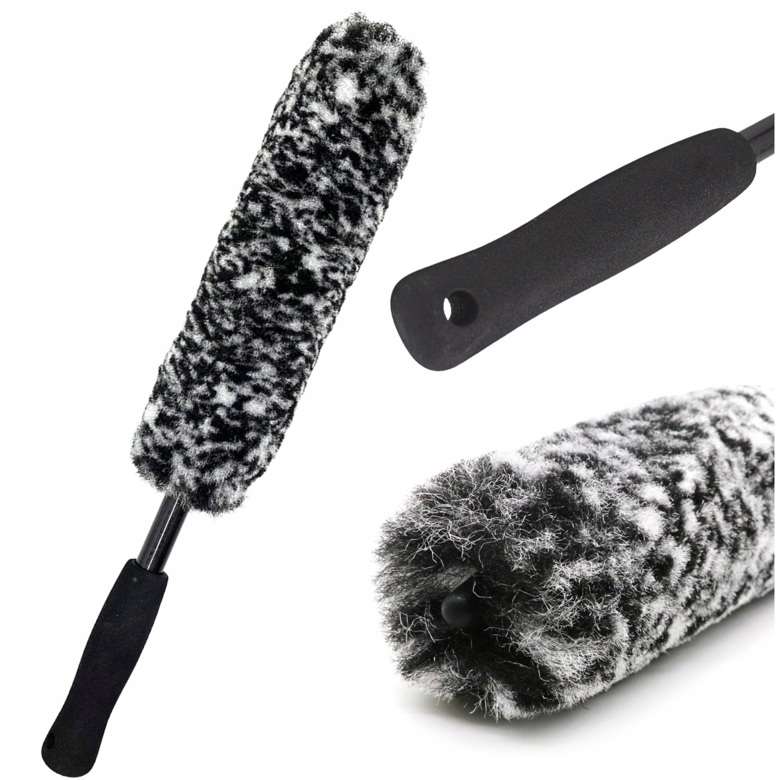 Delikatna Szczotka Do Mycia Czyszczenia Felg I Kół Miękka Nie Rysuje 40CM