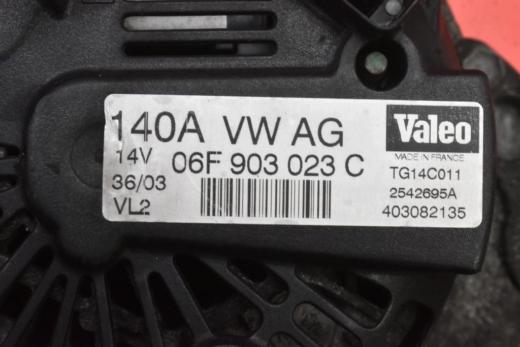 ALTERNATOR TEST 06F903023C AUDI A3 8P 1.9 TDI 105 KM 03-05