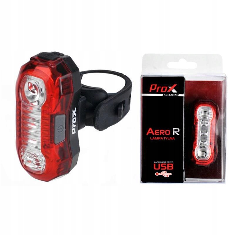 LAMPA TYŁ PROX "AERO R" 2-LED 0,5W ładowana USB