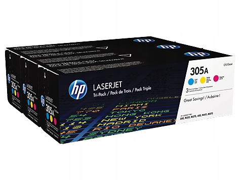 Hp 305A Cym Tri-Pack Laserjet Toner Cartridge CF370AM