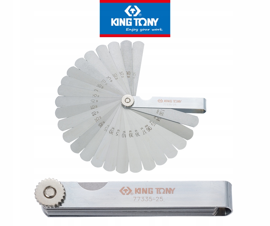 

szczelinomierz 25 listkowy 0,04-1,00mm King Tony