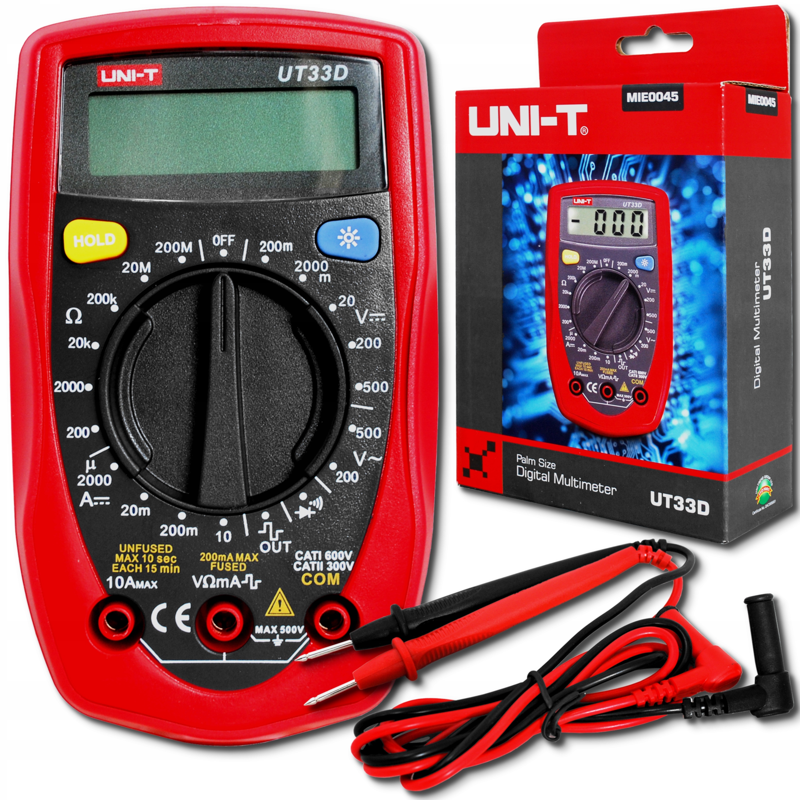 

Multimetr Miernik Cyfrowy LCD Uniwersalny UT33D