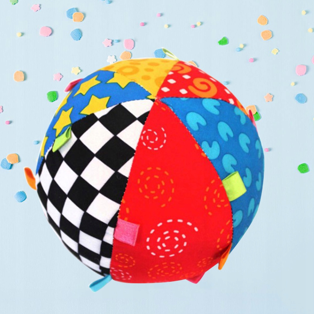 OKRĄGŁA ZABAWKA PIŁKA LAGE SIZE KOLOROWA PIŁKA Z TKANINY Marka bez marki