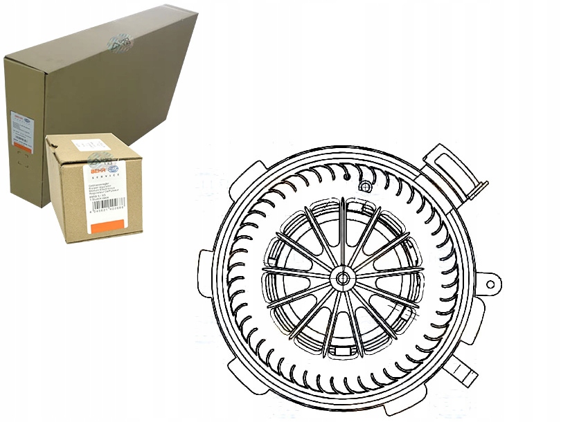 8EW 351 - ВЕНТИЛЯТОР ВОЗДУХОДУВКА [BEHR HELLA]