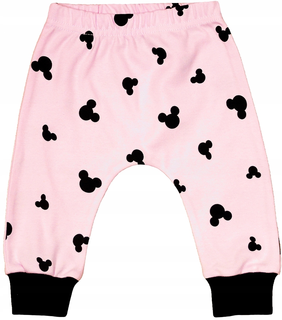 SPODNIE spodenki BAGGY Myszka RÓŻ r 80 KLEKLE