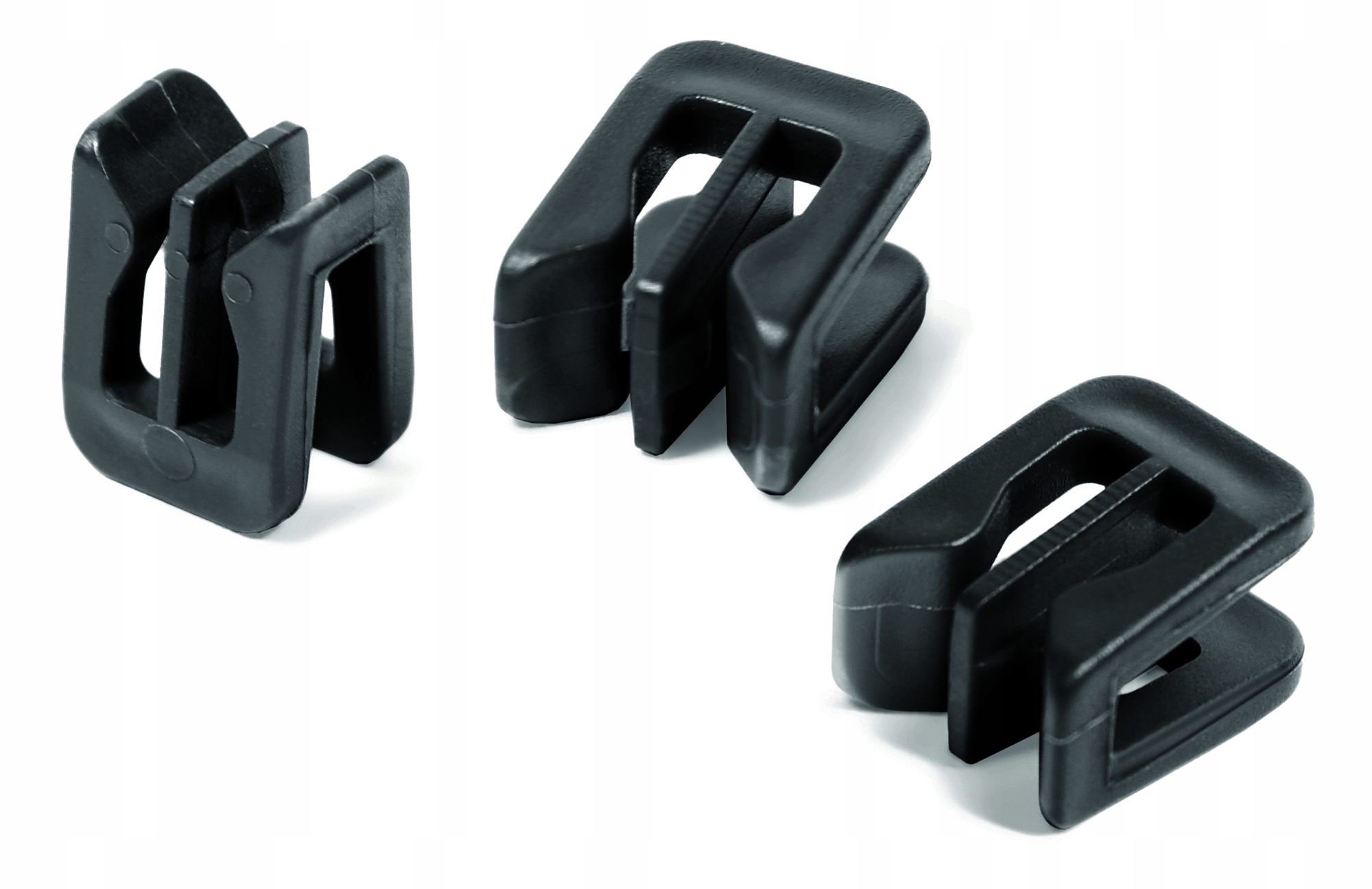 8 x KUWETA PLASTIKOWA POJEMNIK WARSZTATOWY ZESTAW KBILS16 czarna Długość 12 cm