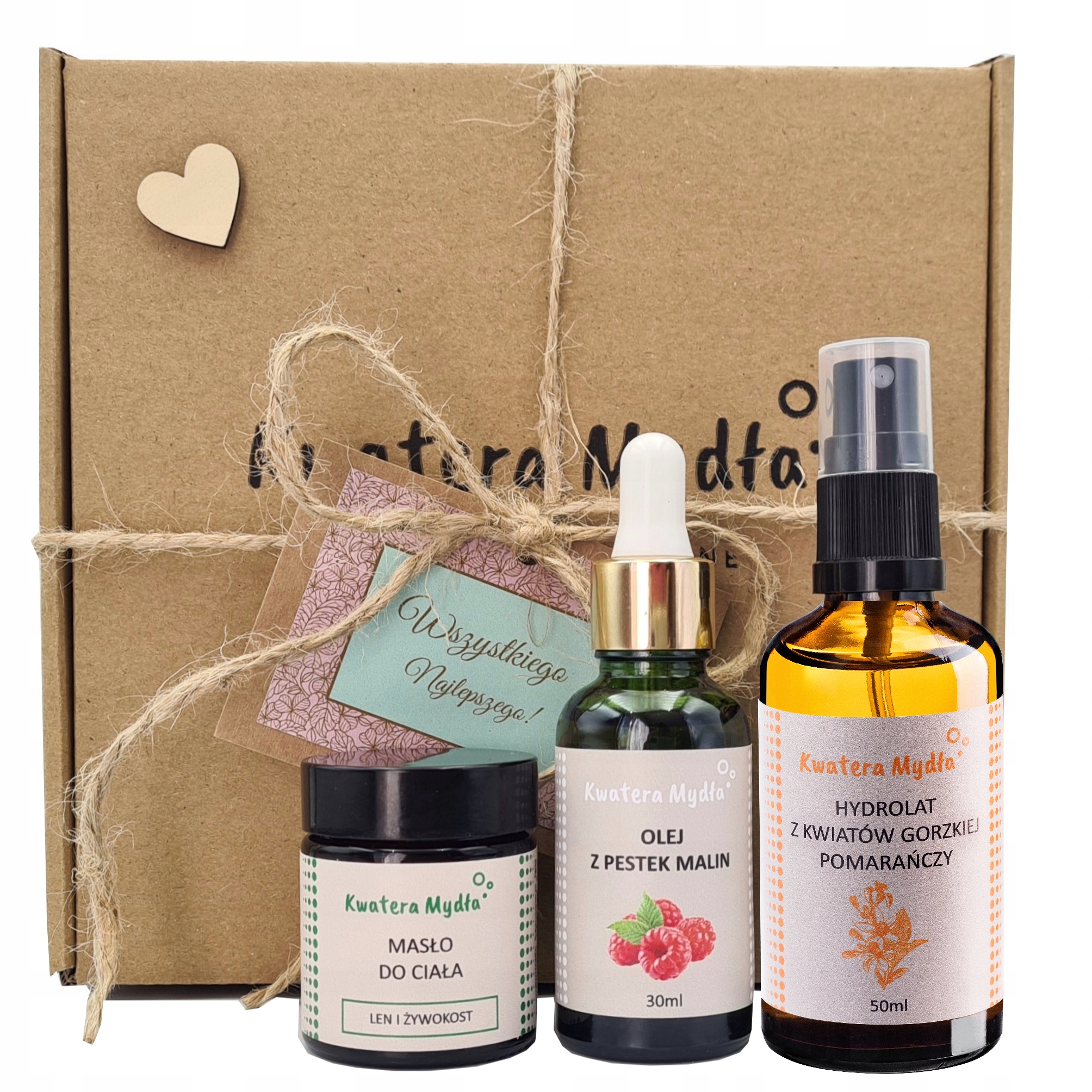 Zestaw Kosmetyków Naturalnych Do Ciała Masło Olejek Do Twarzy Ręczna Robota