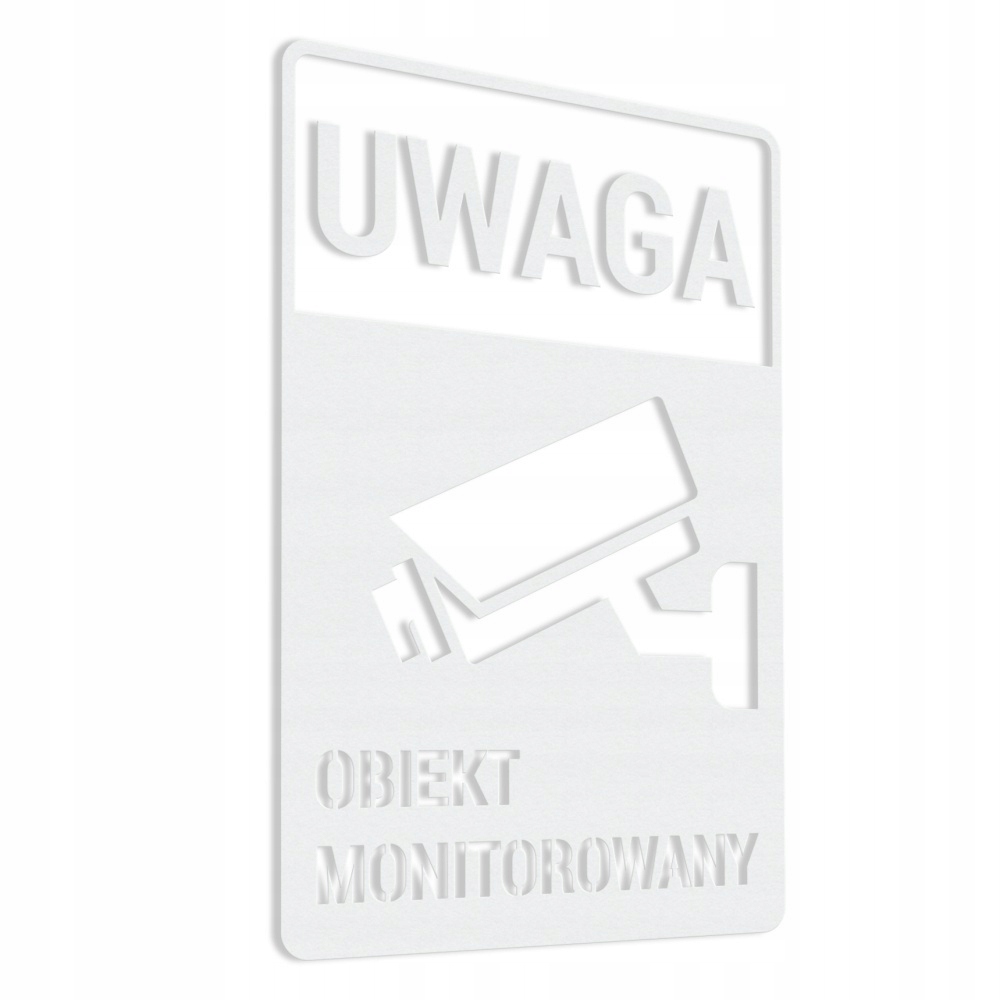 

Obiekt Monitorowany naklejka 10x15, monitoring