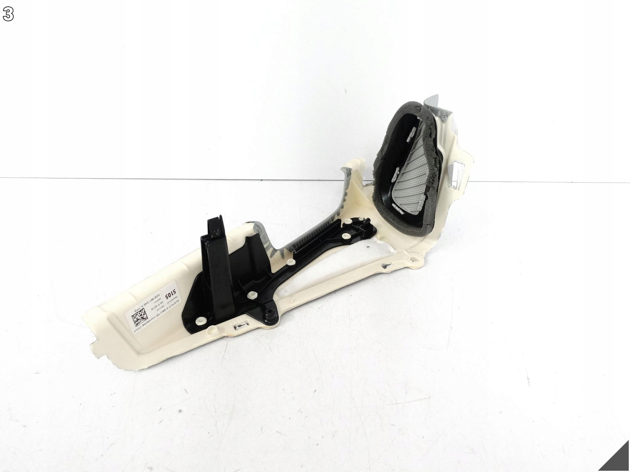 AUDI A7 S7 RS7 4G8 C7 10-18 cover side pillar D right MOON SILVER HF6