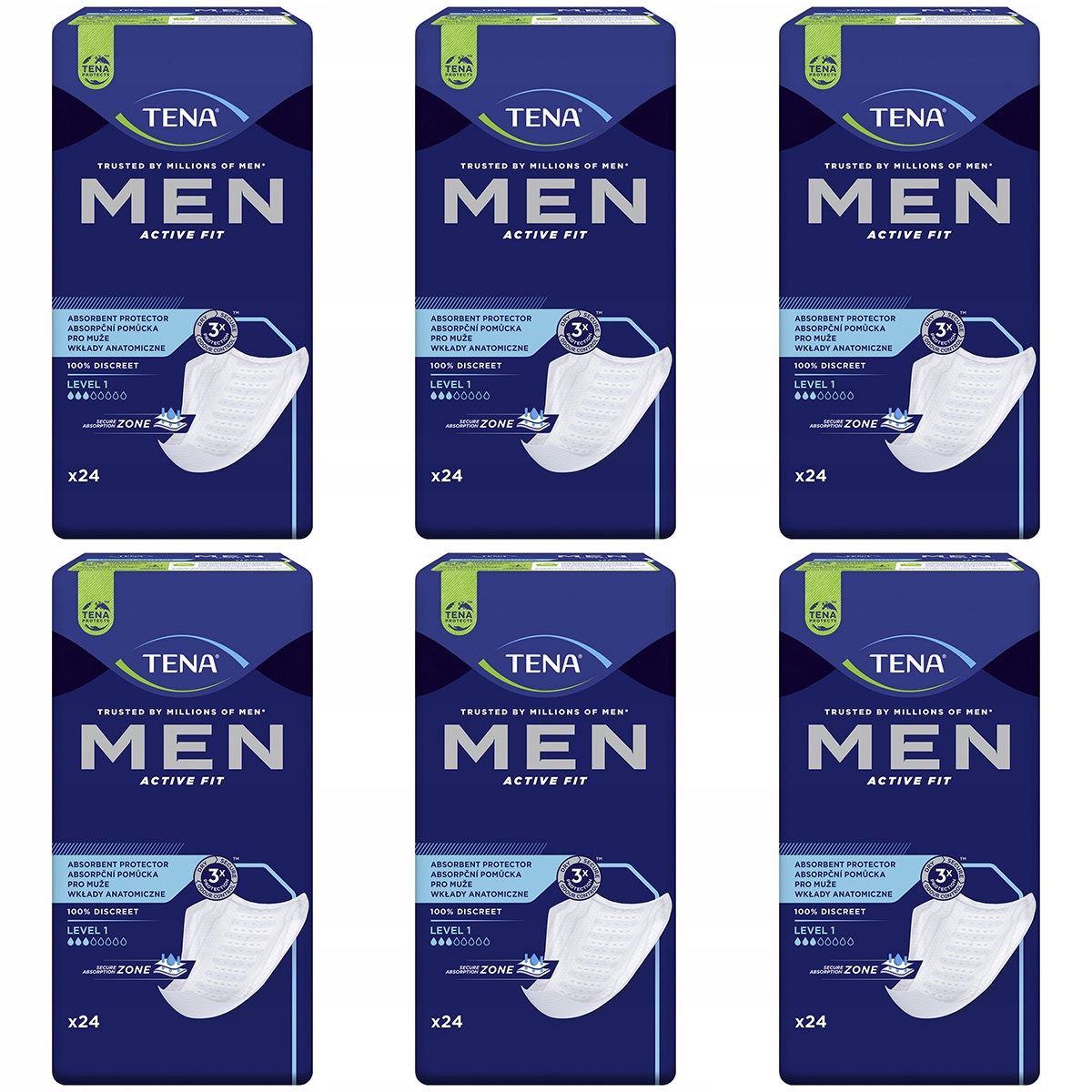 

Tena Men Active Fit level 1 24 szt. 6 op po 24 szt