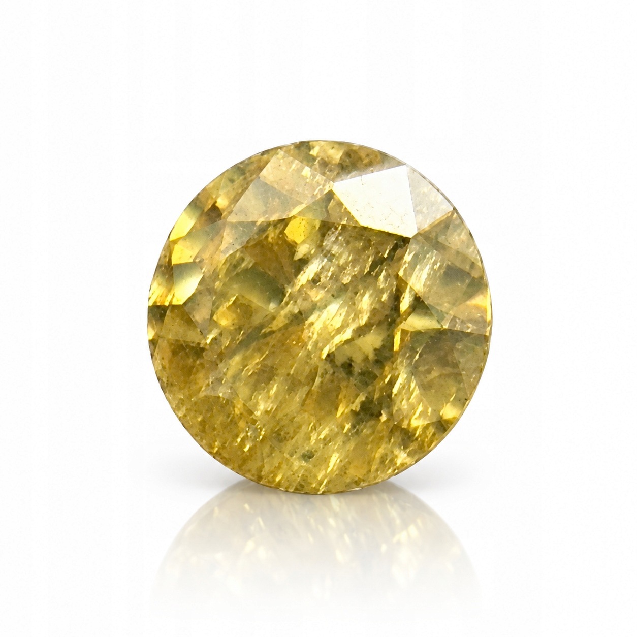 Přírodní diamant 0.03 ct Žlutý Briliant certifikát Wbd