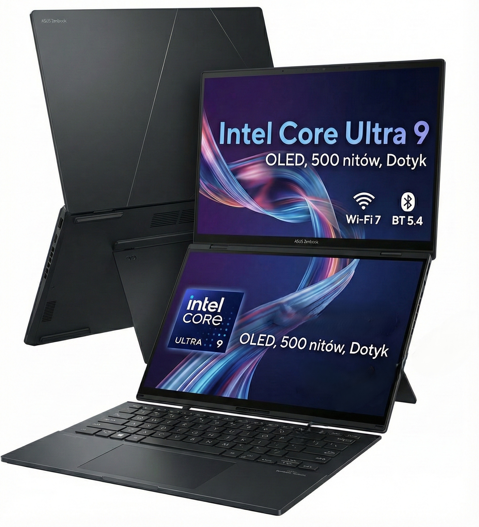 Asus Zenbook Duo U9 285H 32GB 2TB 2EKRANY 14 Oled 120Hz 500NIT 0.2ms W11