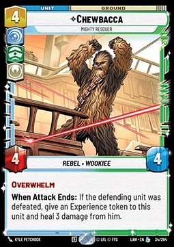 Karta Chewbacca, Mighty Rescuer SWU LAW #034