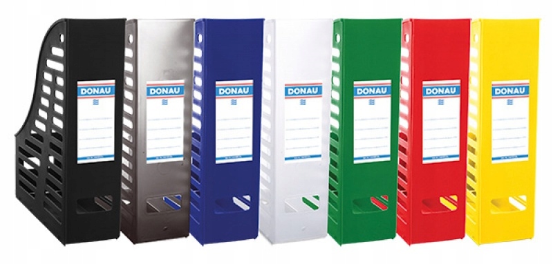 100L333 Pojemnik ażurowy na dokumenty DONAU, PP, Kolor czarny