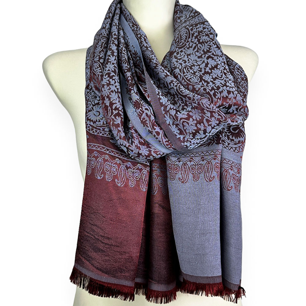 Dámská šála k kabátu Silk Art a elegantní turecký orient