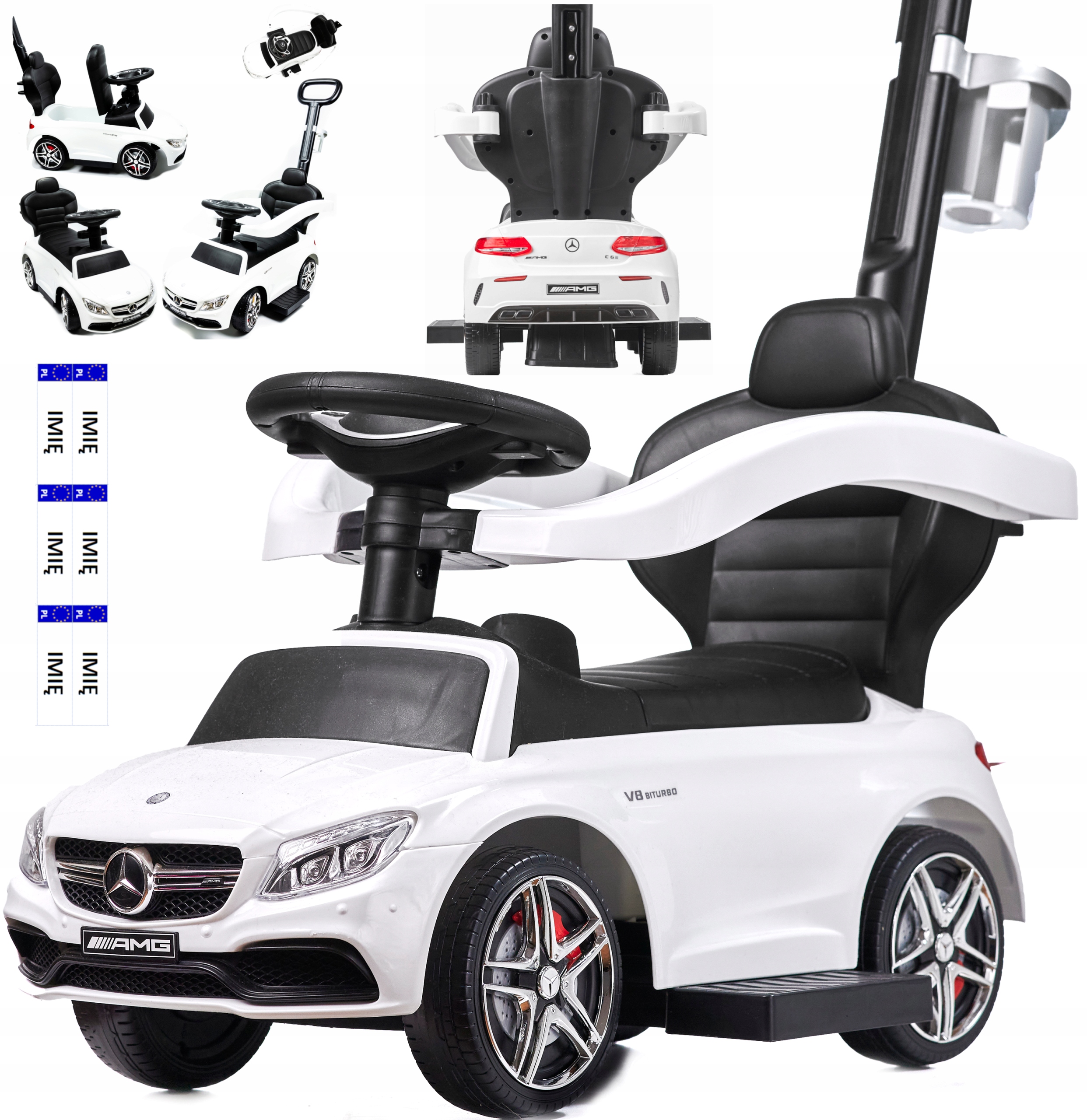 

Mercedes Amg Chodzik Jeździk 3w1 Autko Samochodzik