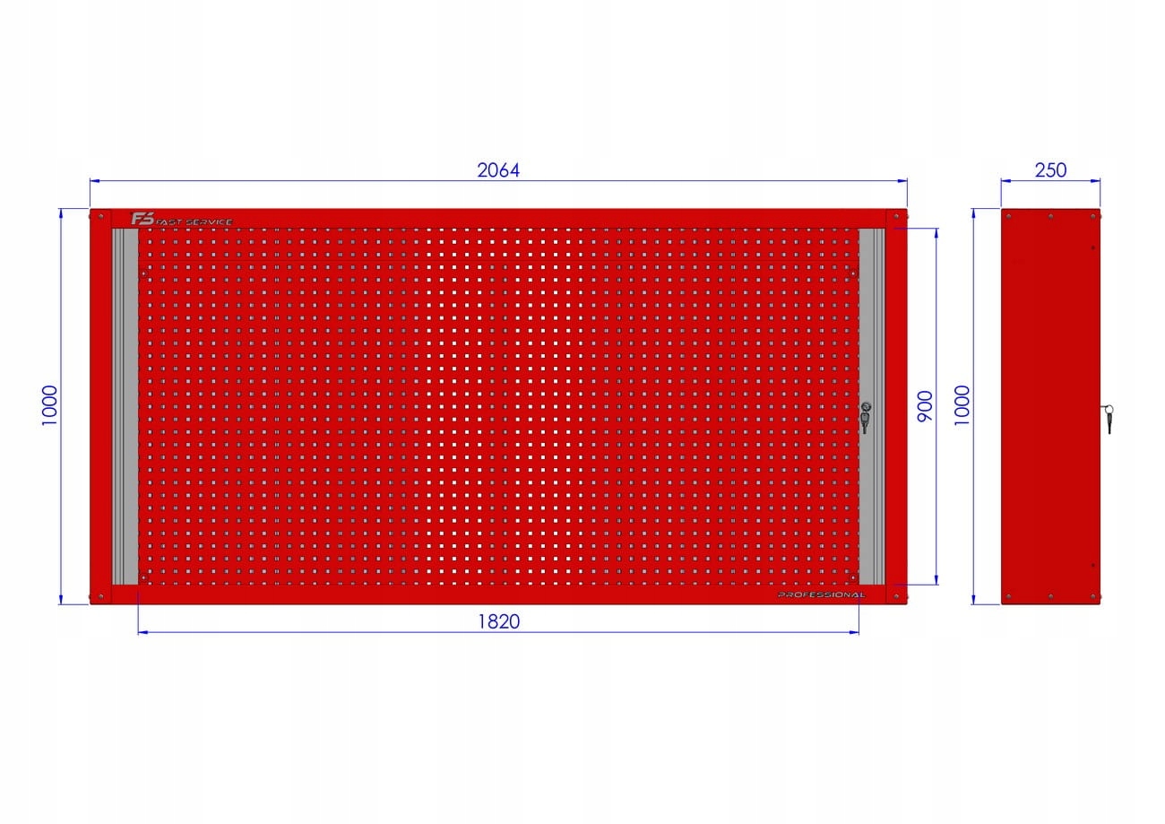 Gablota narzędziowa z żaluzją GB207 Marka Fast Service