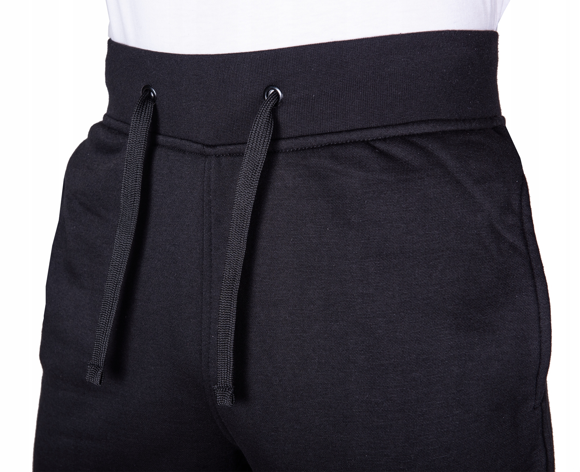 SPODNIE DRESOWE MĘSKIE JOGGERY CZARNE CIEPŁE ROZ S Marka JHK