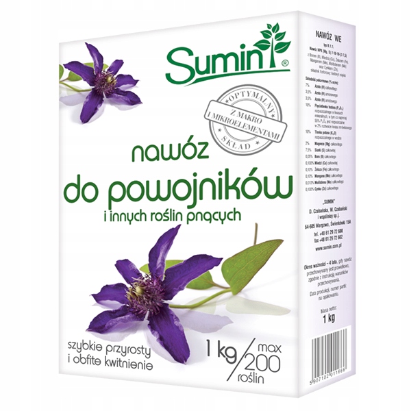 

Sumin Nawóz Do Powojników Roślin Pnących 1KG