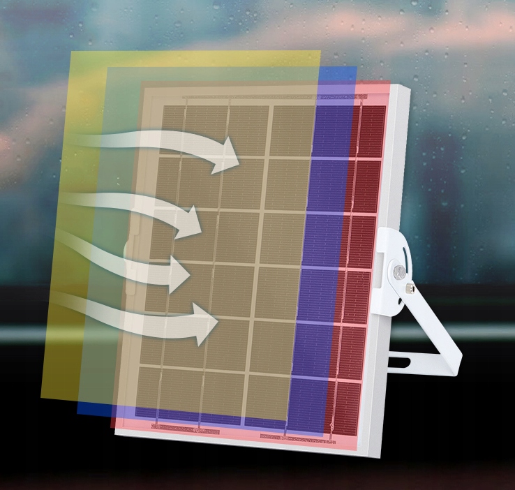 LAMPA LATARNIA HALOGEN LED PANEL SOLARNY 50W PILOT Moc lampy 50 W