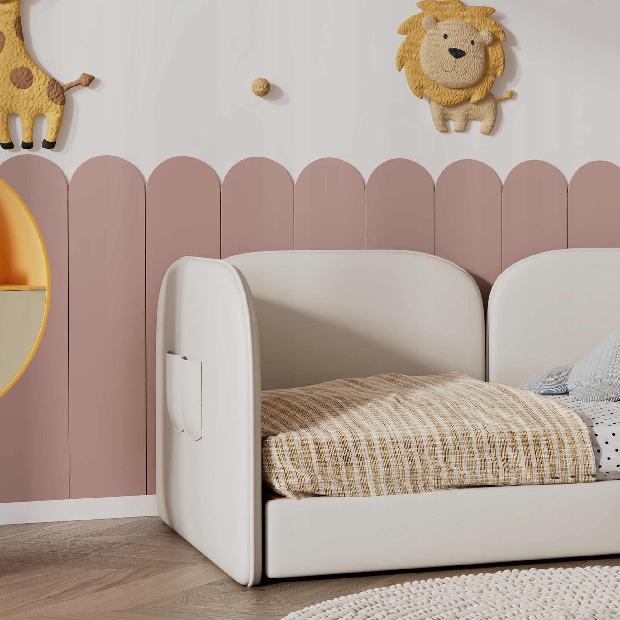 ŁÓŻECZKO DZIECIĘCE Z ZAGŁÓWKIEM W KSZTAŁCIE KRÓLIKA Marka inna