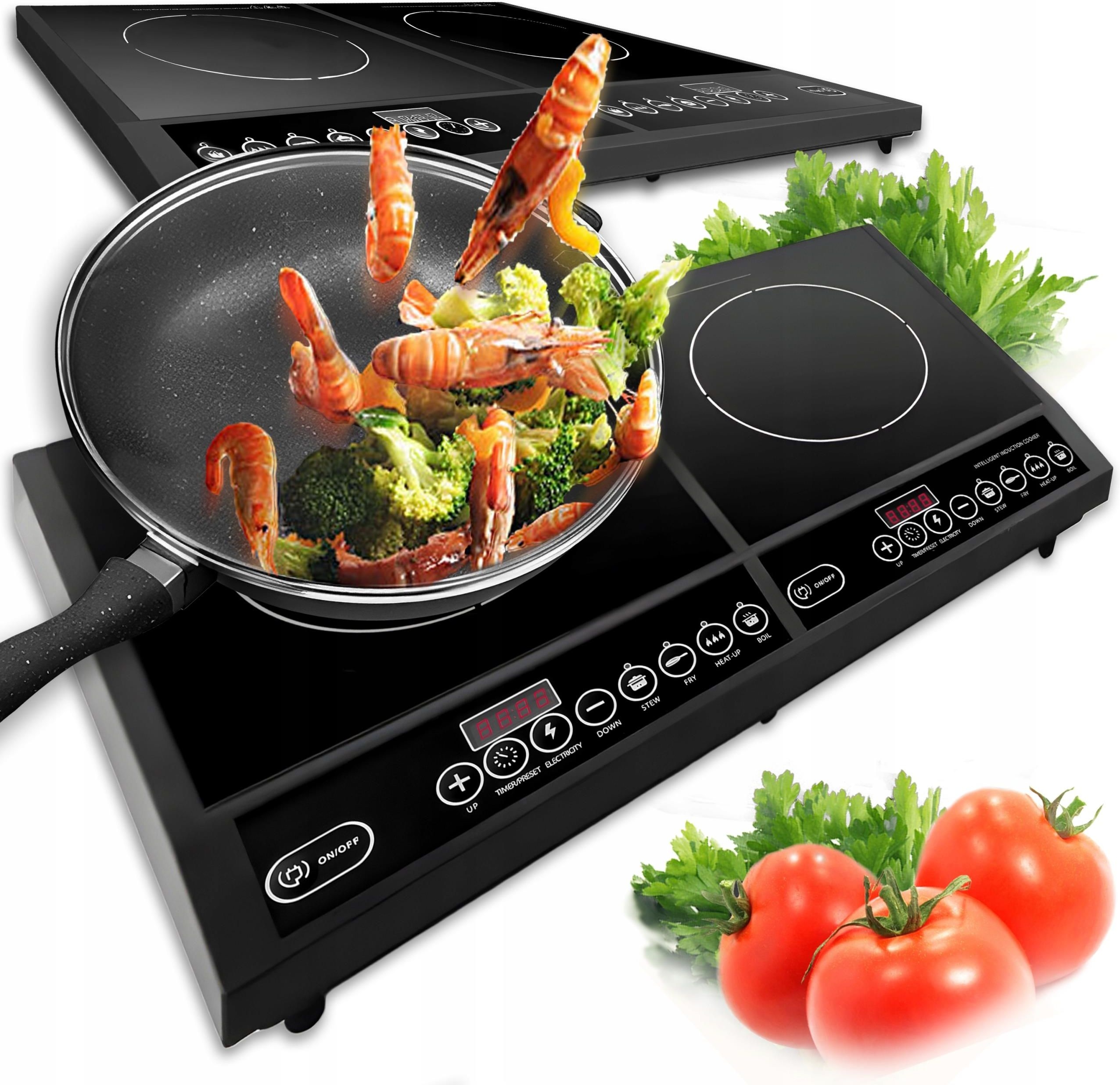 Kuchenka Kuchnia Płyta Indukcyjna Dwupalnikowa Elektryczna 2000W 230V